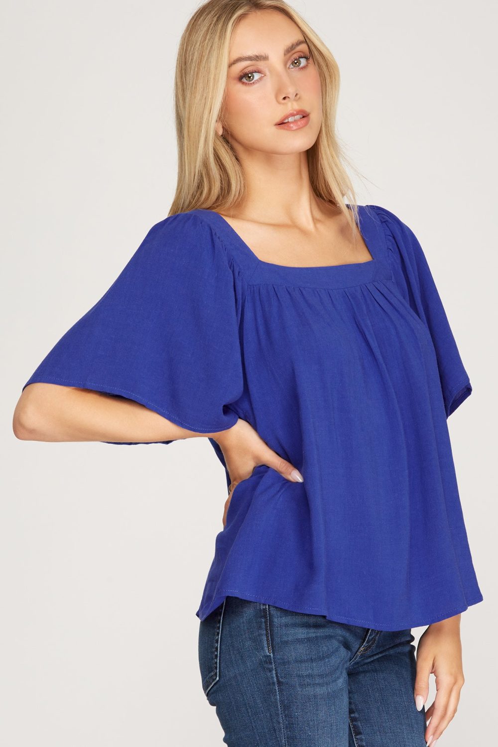 Royal Blue Top - Bella Chic Fashion Boutique - Image 4