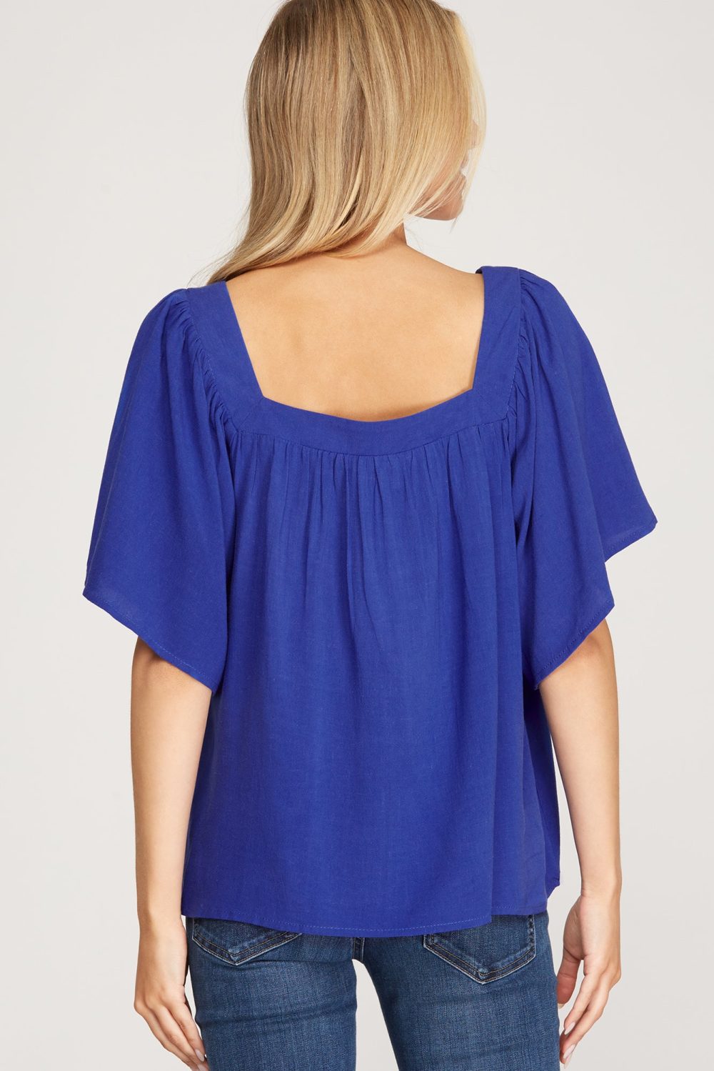 Royal Blue Top - Bella Chic Fashion Boutique - Image 3
